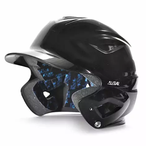 All-Star All Star S7™ Solid Gloss Youth Batting Helmet - Black 3 All-Star All Star S7™ Solid Gloss Youth Batting Helmet - Black