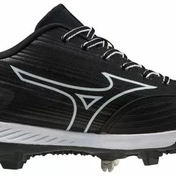 Mizuno 9 Spike Advanced Sweep 6 Low Softball Cleat - 320662 Black/White